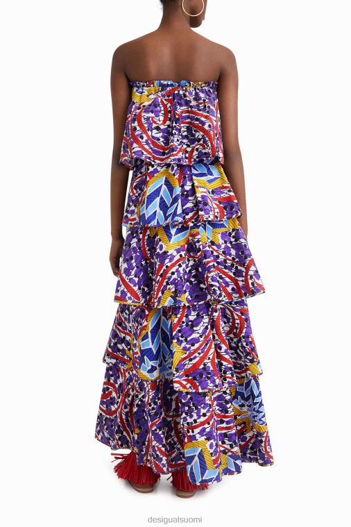 stella jean pitkä röyhelömekko Desigual naiset F4V04778 vaatetus