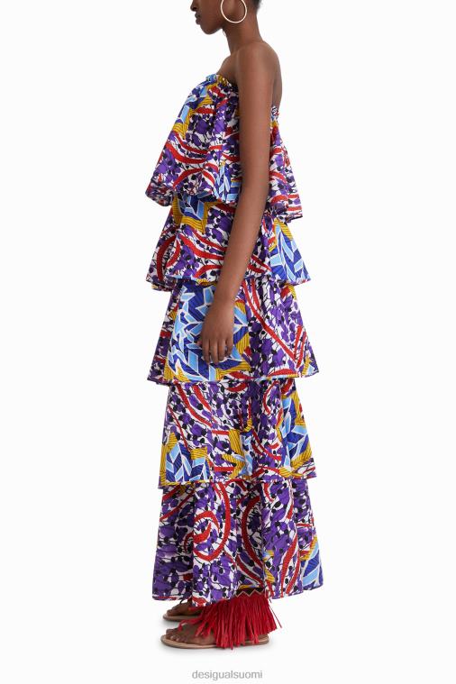 stella jean pitkä röyhelömekko Desigual naiset F4V04778 vaatetus