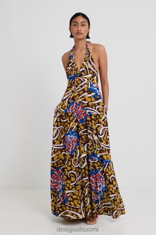 stella jean pitkä riimumekko Desigual naiset F4V04707 vaatetus