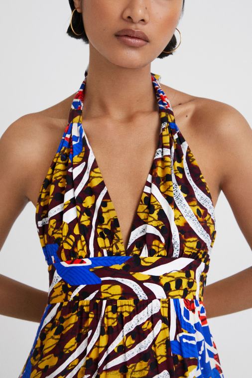 stella jean pitkä riimumekko Desigual naiset F4V04707 vaatetus