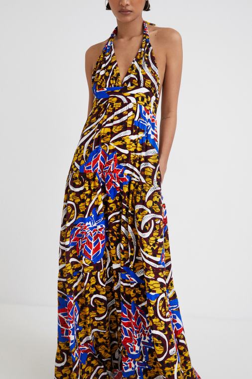 stella jean pitkä riimumekko Desigual naiset F4V04707 vaatetus