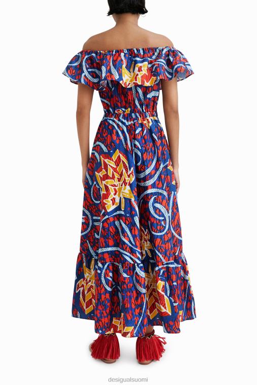 stella jean röyhelöinen midi-mekko Desigual naiset F4V04890 vaatetus