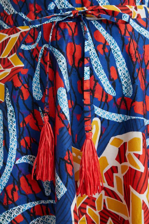 stella jean röyhelöinen midi-mekko Desigual naiset F4V04890 vaatetus