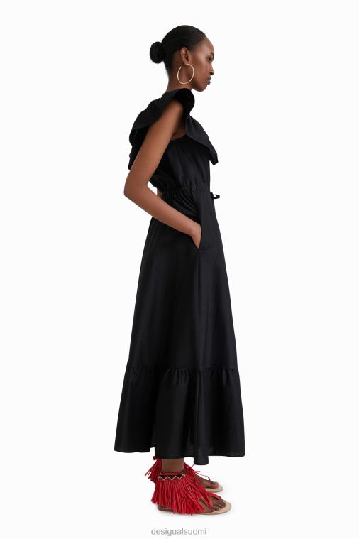 stella jean röyhelöinen midi-mekko Desigual naiset F4V04934 vaatetus