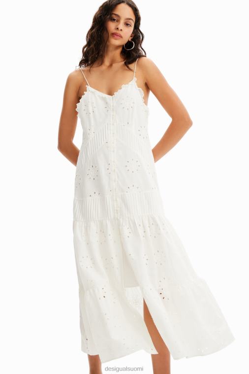 sveitsiläinen brodeerattu midi-mekko Desigual naiset F4V04478 vaatetus