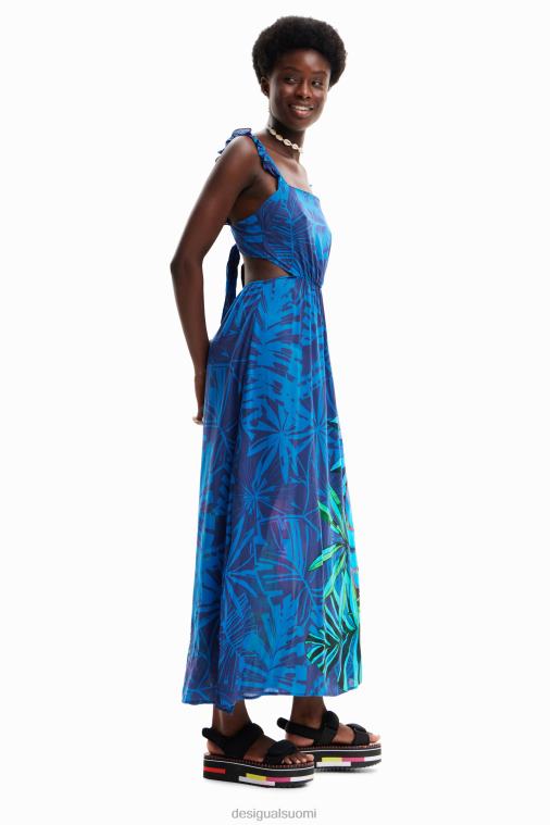 trooppinen röyhelöinen midi-mekko Desigual naiset F4V04856 vaatetus