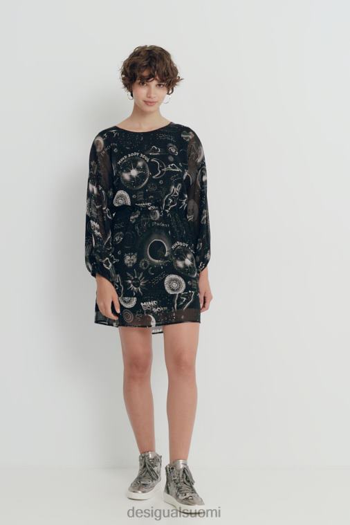 viskoosikuvioinen mekko Desigual naiset F4V041072 vaatetus