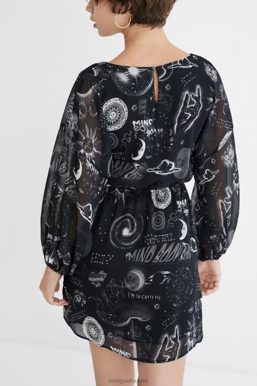 viskoosikuvioinen mekko Desigual naiset F4V041072 vaatetus