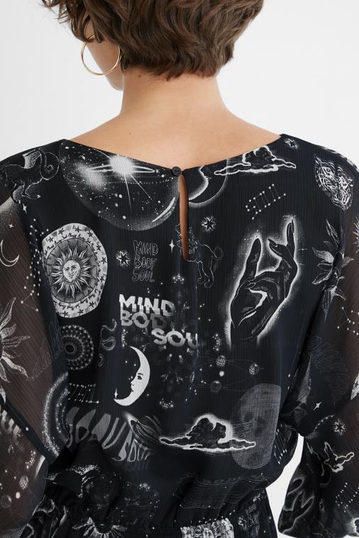 viskoosikuvioinen mekko Desigual naiset F4V041072 vaatetus