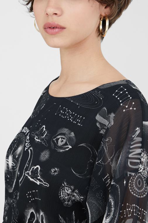 viskoosikuvioinen mekko Desigual naiset F4V041072 vaatetus