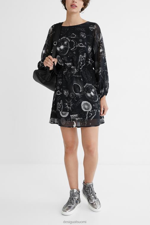 viskoosikuvioinen mekko Desigual naiset F4V041072 vaatetus