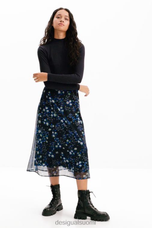 yhdistelmä kukka midi mekko Desigual naiset F4V04271 vaatetus