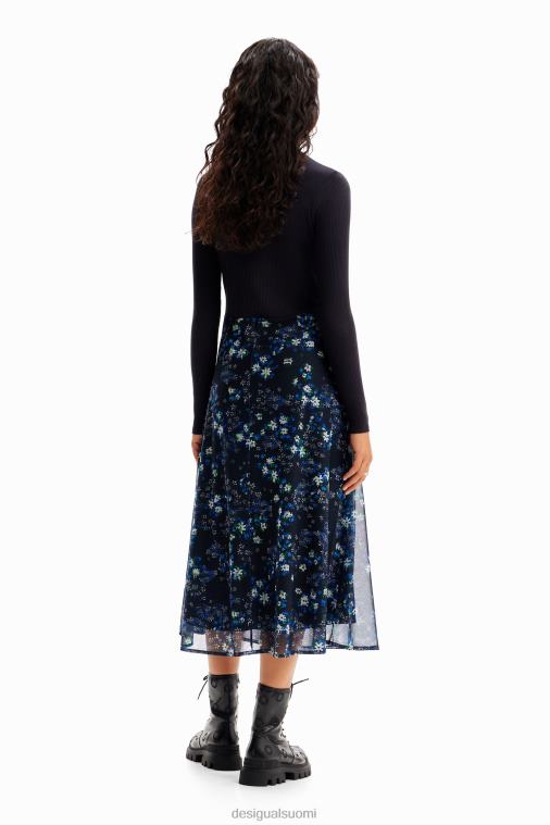 yhdistelmä kukka midi mekko Desigual naiset F4V04271 vaatetus