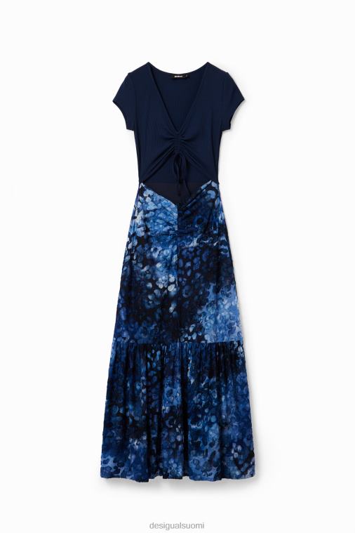 yhdistelmäkuvioitu eläinkuvioinen pitkä mekko Desigual naiset F4V04591 vaatetus