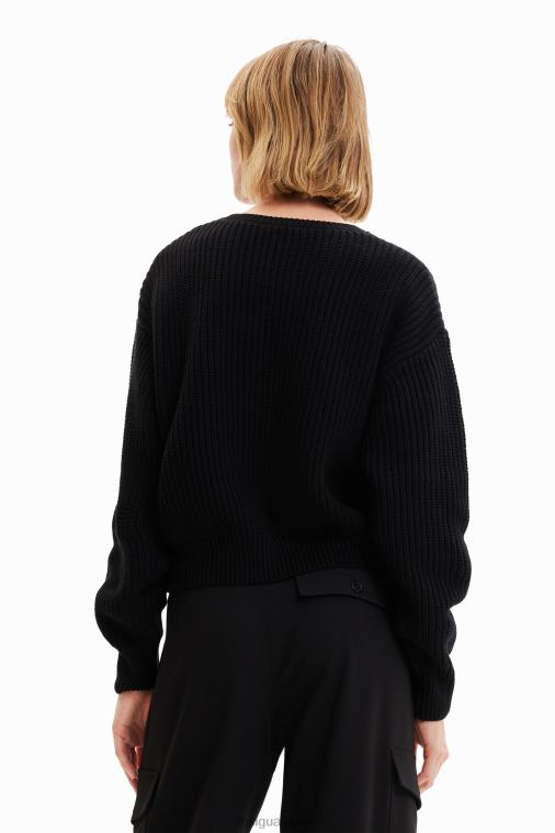 brodeerattu kukkainen villapaita Desigual naiset F4V042 vaatetus