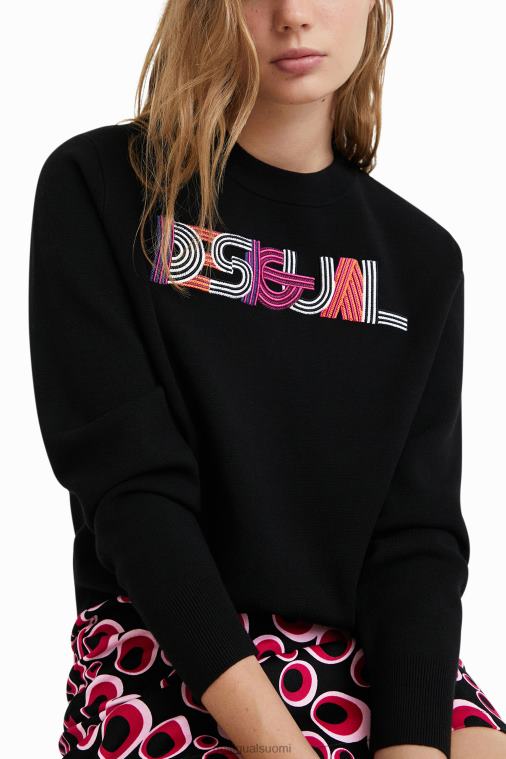 brodeerattu neulepusero Desigual naiset F4V041083 vaatetus