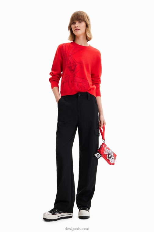 bugs pupu brodeerattu villapaita Desigual naiset F4V04801 vaatetus