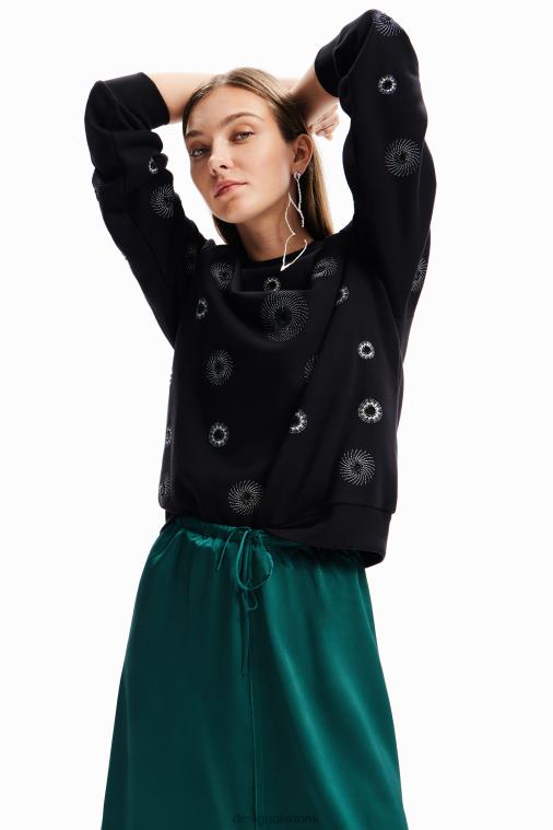 geometrinen kirjailtu collegepaita Desigual naiset F4V04264 vaatetus