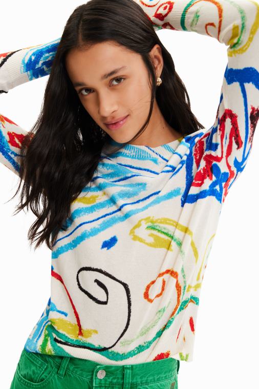 kuvitus villapaita Desigual naiset F4V04972 vaatetus