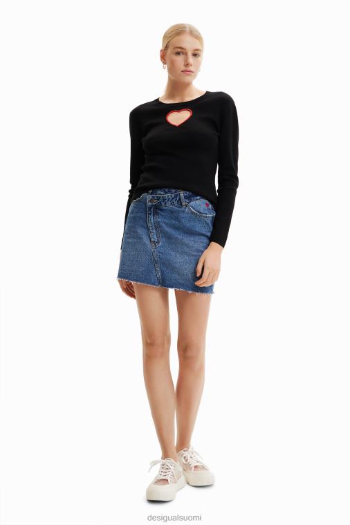 leikattu sydänpusero Desigual naiset F4V04624 vaatetus