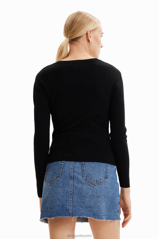 leikattu sydänpusero Desigual naiset F4V04624 vaatetus