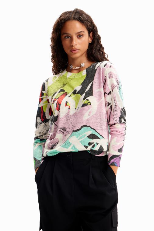 m. christian lacroix monivärinen villapaita Desigual naiset F4V04102 vaatetus