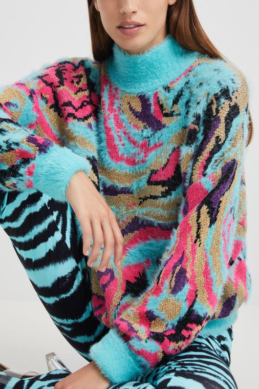 neulottu kauluspusero Desigual naiset F4V041117 vaatetus