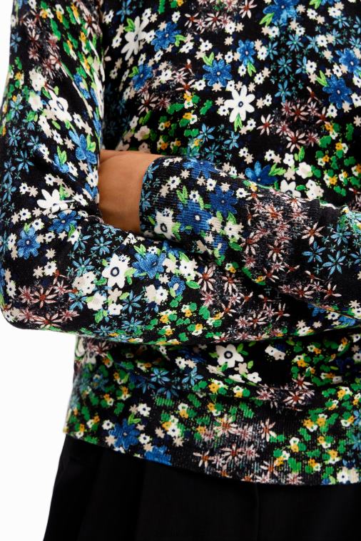 ohut kukkainen hieno villapaita Desigual naiset F4V04273 vaatetus