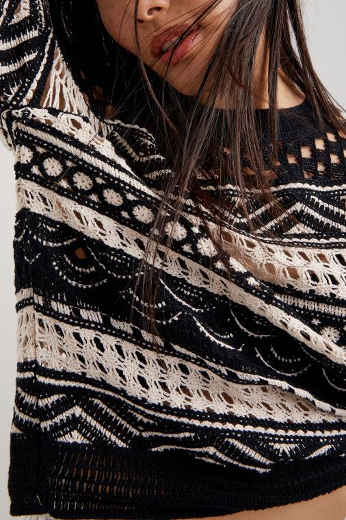 puoliläpinäkyvä virkattu neule Desigual naiset F4V041031 vaatetus