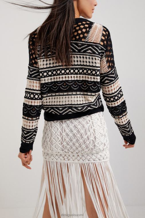 puoliläpinäkyvä virkattu neule Desigual naiset F4V041031 vaatetus