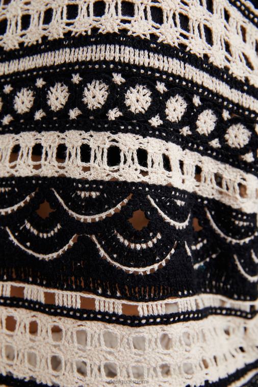 puoliläpinäkyvä virkattu neule Desigual naiset F4V041031 vaatetus