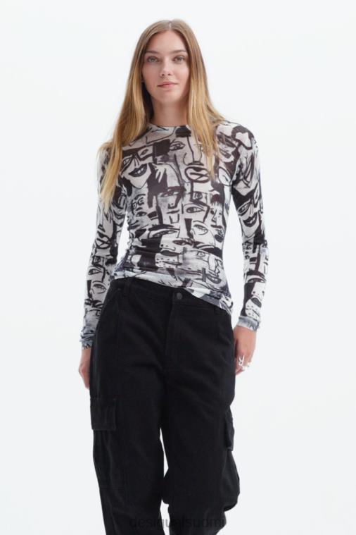 taiteelliset kasvot villapaita Desigual naiset F4V04280 vaatetus