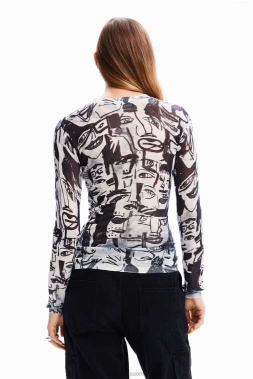 taiteelliset kasvot villapaita Desigual naiset F4V04280 vaatetus