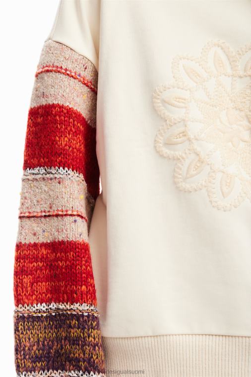 yhdistelmä brodeerattu collegepaita Desigual naiset F4V04174 vaatetus