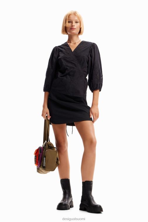 brodeerattu käärepusero Desigual naiset F4V04179 vaatetus