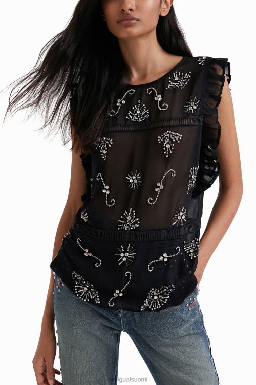 johnson hartig läpinäkyvä pusero Desigual naiset F4V041084 vaatetus