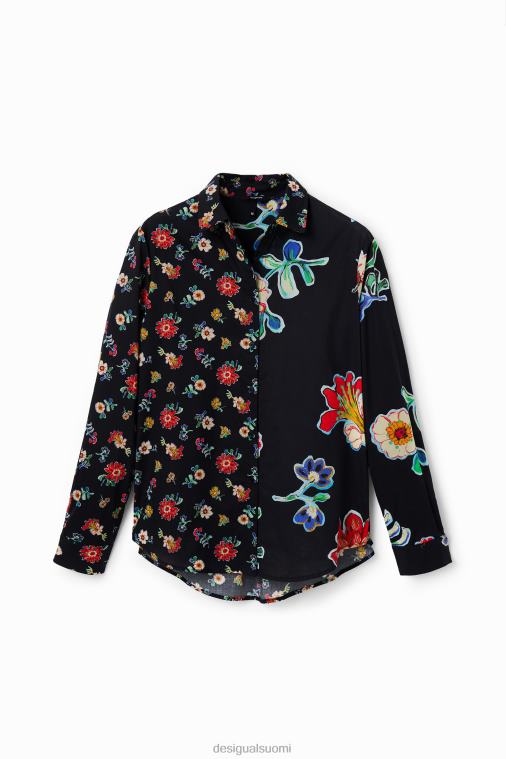 kukkainen puolitoista paita Desigual naiset F4V04914 vaatetus