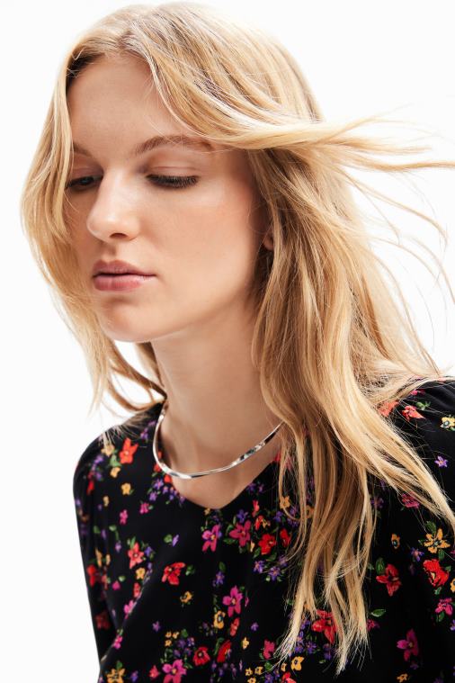 kukkainen rypytetty pusero Desigual naiset F4V04258 vaatetus