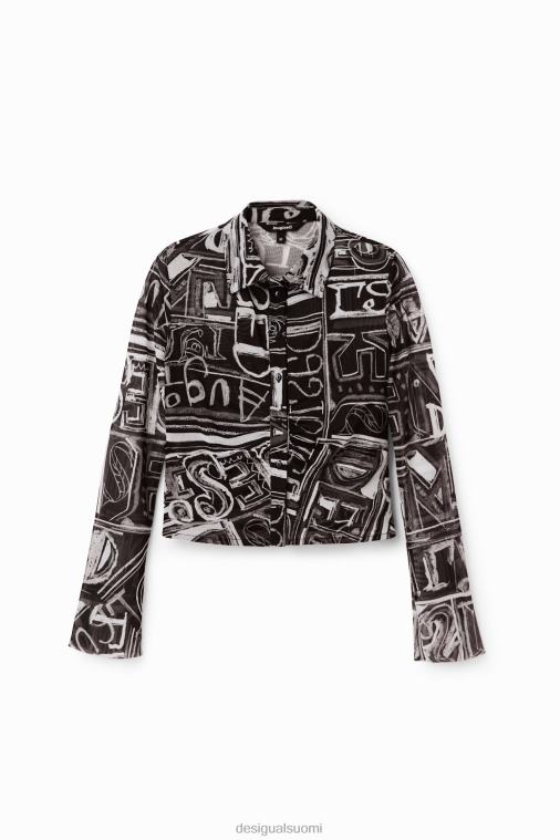 lyhyt ohut tyllipaita Desigual naiset F4V04347 vaatetus