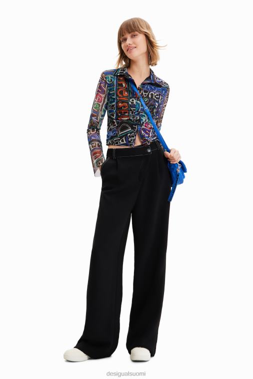 lyhyt ohut tyllipaita Desigual naiset F4V04649 vaatetus