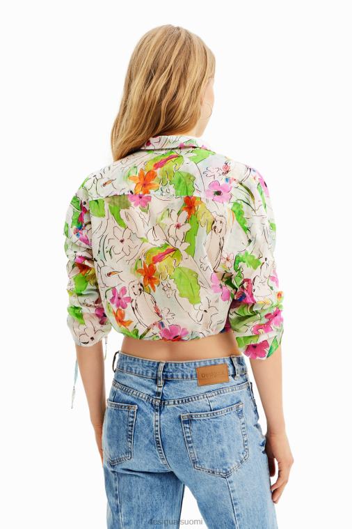 lyhyt rypytetty paita Desigual naiset F4V04536 vaatetus