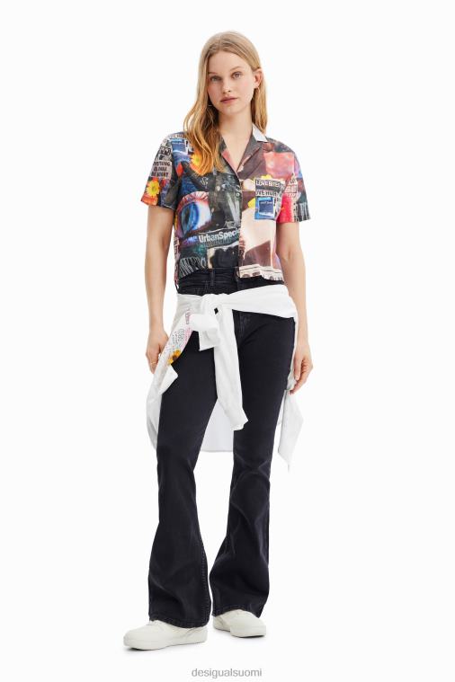 lyhyt sanomalehden lomapaita Desigual naiset F4V04329 vaatetus