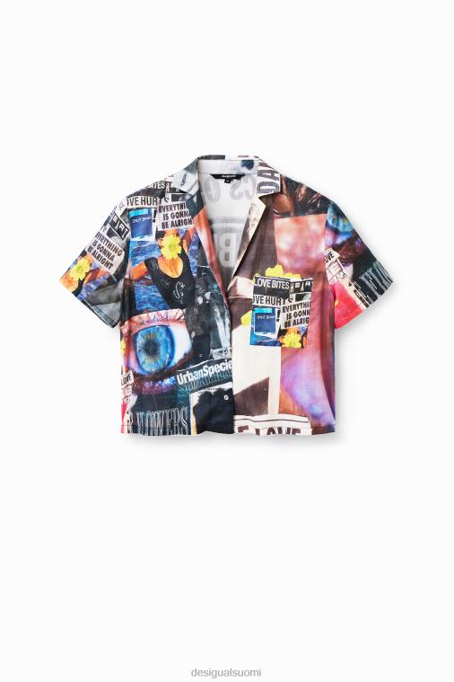 lyhyt sanomalehden lomapaita Desigual naiset F4V04329 vaatetus