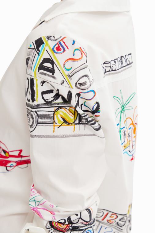 pitkähihainen kuvitettu paita Desigual naiset F4V04895 vaatetus