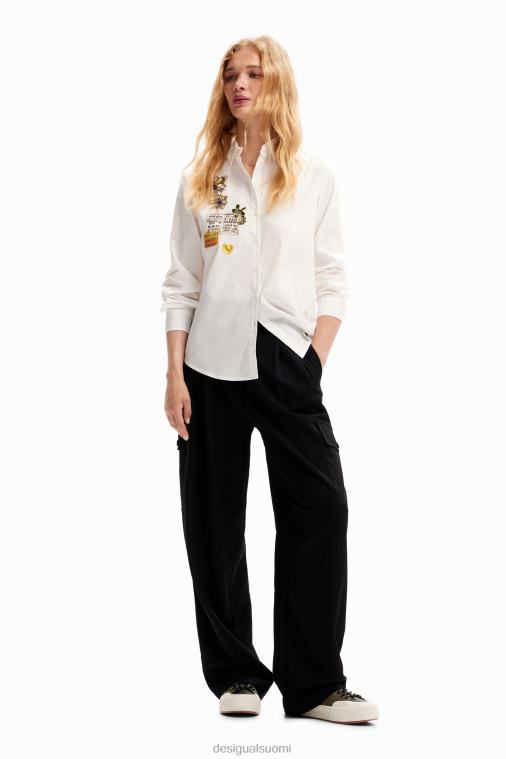 sanomalehtimerkki paita Desigual naiset F4V04107 vaatetus