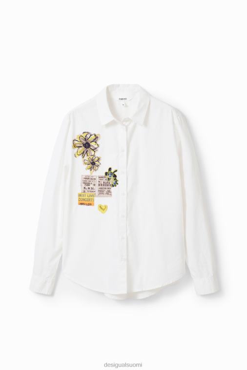 sanomalehtimerkki paita Desigual naiset F4V04107 vaatetus