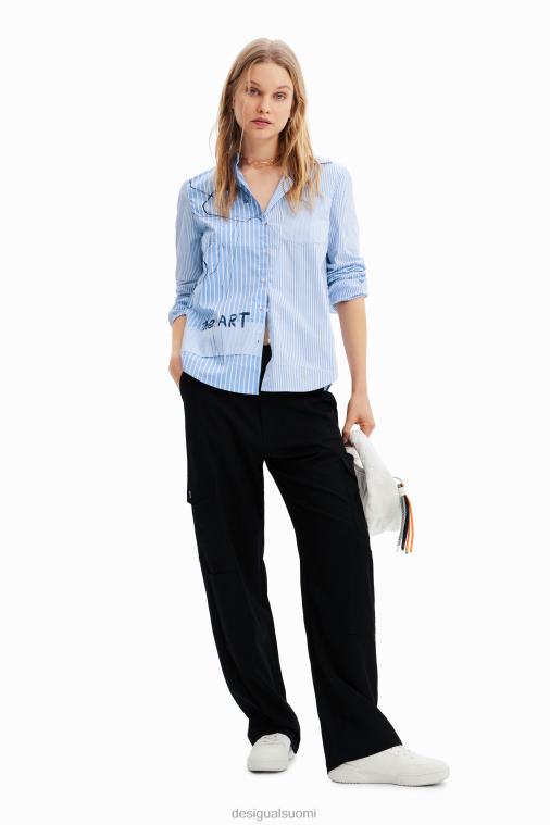 taiteellinen raidallinen paita Desigual naiset F4V041012 vaatetus