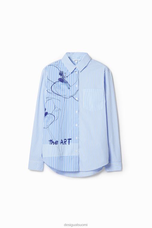 taiteellinen raidallinen paita Desigual naiset F4V041012 vaatetus