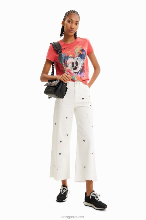 Disneyn Mikki Hiiri taiteellinen t-paita Desigual naiset F4V04901 vaatetus