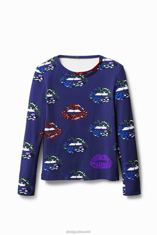 Takana pääntie resori t-paita Desigual naiset F4V041054 vaatetus